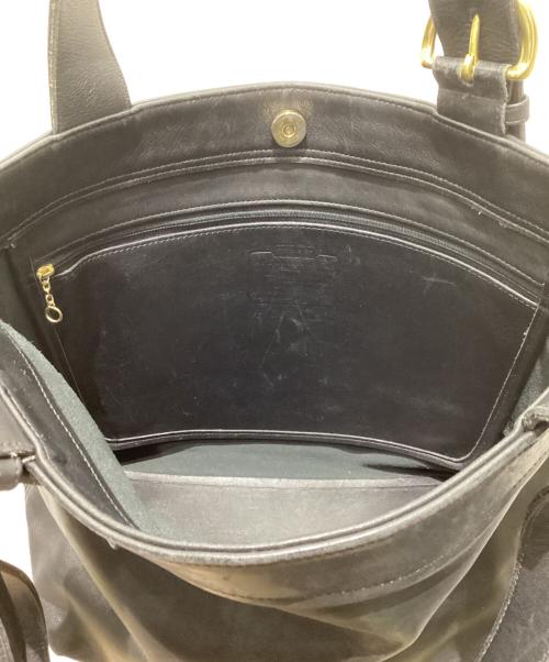 COACH（コーチ）COACH (コーチ) レザートートバッグ ブラックの古着・服飾アイテム