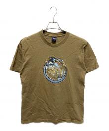 stussy（ステューシー）の古着「90’sプリントTシャツ」｜カーキ