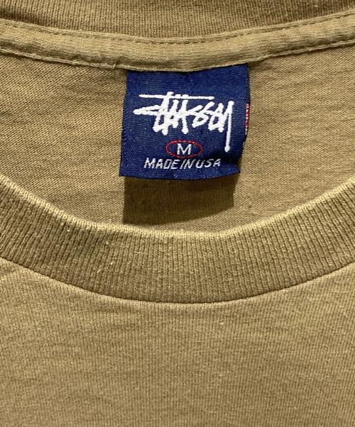 stussy（ステューシー）stussy (ステューシー) 90’sプリントTシャツ カーキ サイズ:Mの古着・服飾アイテム