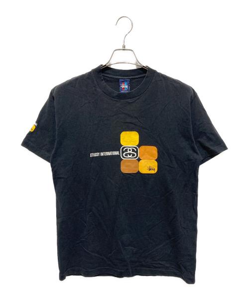 stussy（ステューシー）stussy (ステューシー) 90’sプリントTシャツ ブラック サイズ:LARGEの古着・服飾アイテム