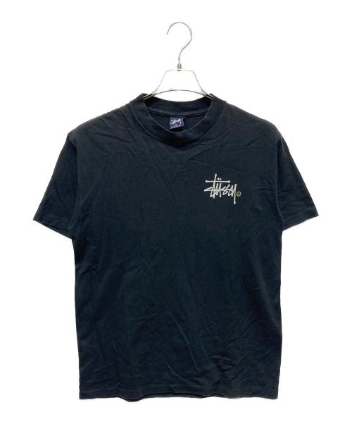 stussy（ステューシー）stussy (ステューシー) プリントTシャツ ブラック サイズ:Mの古着・服飾アイテム