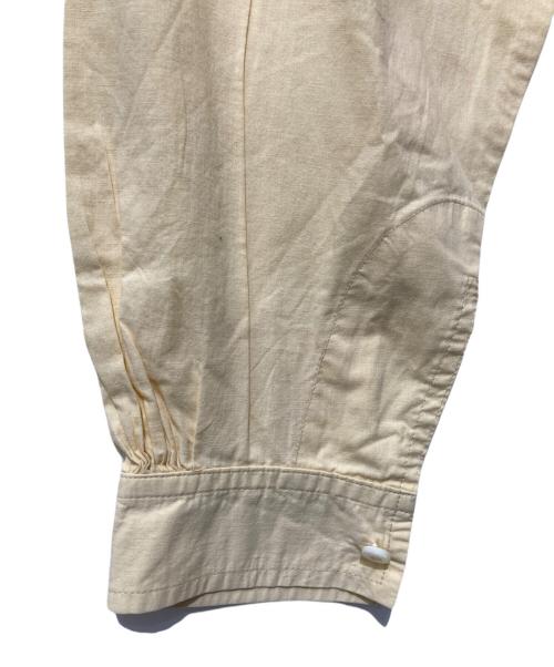 plantation（プランテーション）plantation (プランテーション) バンドカラーシャツ イエロー サイズ:Ｌの古着・服飾アイテム