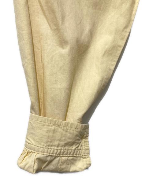 plantation（プランテーション）plantation (プランテーション) バンドカラーシャツ イエロー サイズ:Ｌの古着・服飾アイテム