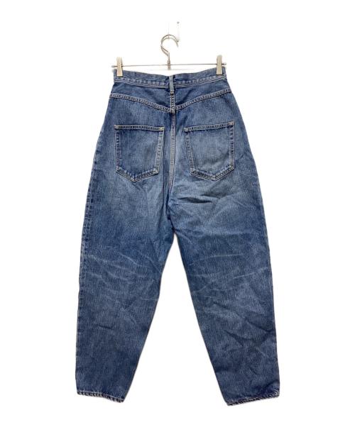 nagonstans（ナゴンスタンス）nagonstans (ナゴンスタンス) タックモデストデニムパンツ ブルー サイズ:38の古着・服飾アイテム