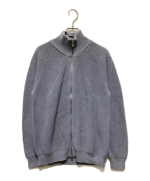 BATONER（バトナ―）BATONER (バトナ―) SIGNATURE DRIVERS KNIT グレー サイズ:Sの古着・服飾アイテム