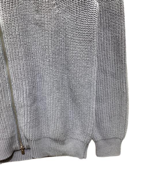 BATONER（バトナ―）BATONER (バトナ―) SIGNATURE DRIVERS KNIT グレー サイズ:Sの古着・服飾アイテム