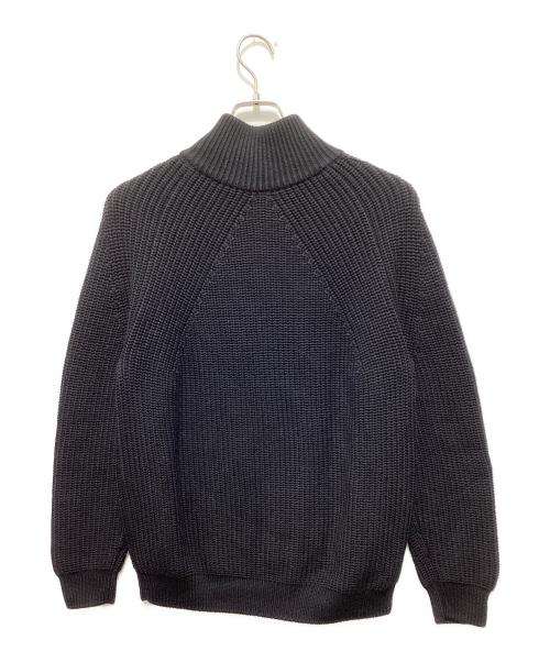 BATONER（バトナ―）BATONER (バトナ―) SIGNATURE DRIVERS KNIT ブラック サイズ:Mの古着・服飾アイテム