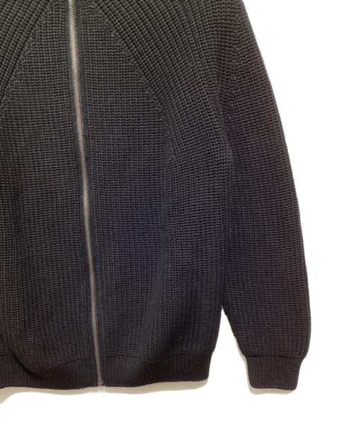 BATONER（バトナ―）BATONER (バトナ―) SIGNATURE DRIVERS KNIT ブラック サイズ:Mの古着・服飾アイテム