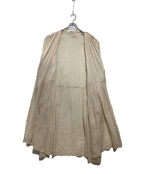 ICHI Antiquites（イチアンティークス）ICHI Antiquites (イチアンティークス) リネンシャツワンピース ベージュ サイズ:FREEの古着・服飾アイテム
