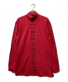 BALENCIAGA（バレンシアガ）の古着「MULTI LOGO HI-NECK OVERSIZED」｜レッド