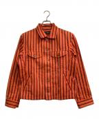 ISSEY MIYAKEイッセイミヤケ）の古着「トラッカージャケット」｜オレンジ