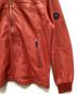 中古・古着 DIESEL (ディーゼル) ラムレザージャケット レッド サイズ:L：17000円