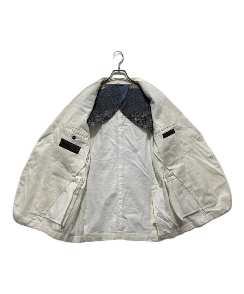 ETRO（エトロ）ETRO (エトロ) ペイズリージャガードテーラードジャケット ホワイト サイズ:XLの古着・服飾アイテム