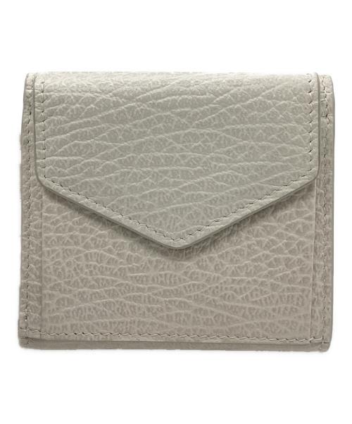 Maison Margiela（メゾンマルジェラ）Maison Margiela (メゾンマルジェラ) 4ステッチカーフ三つ折り財布 ホワイトの古着・服飾アイテム