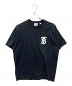 BURBERRYバーバリー）の古着「TBロゴTシャツ」｜ブラック