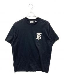 BURBERRY（バーバリー）の古着「TBロゴTシャツ」｜ブラック