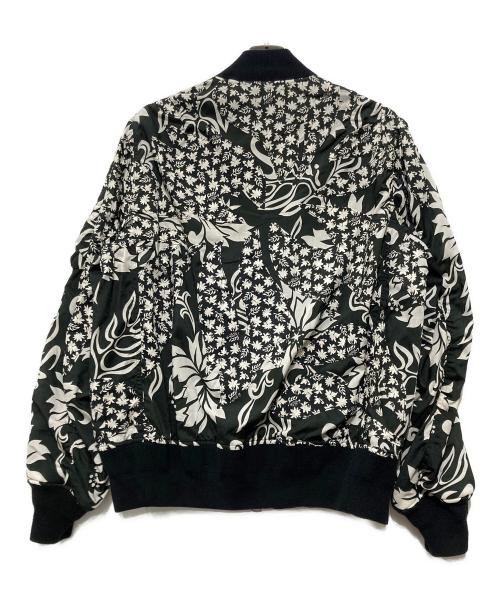 sacai（サカイ）sacai (サカイ) Floral Embroidered Patch Blouson ホワイト×ブラック サイズ:2の古着・服飾アイテム
