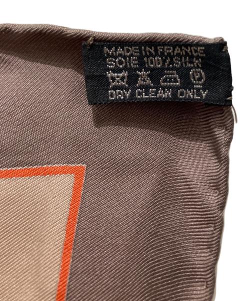 HERMES（エルメス）HERMES (エルメス) シルクスカーフ ブラウンの古着・服飾アイテム