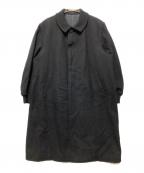 COMME des GARCONS HOMMEコムデギャルソン オム）の古着「80'sデカオム ウール混コート」｜ブラック
