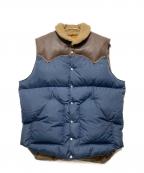 Rocky Mountain featherbed coロッキーマウンテンフェザーベッド）の古着「ダウンベスト/Christy Vest」｜ネイビー