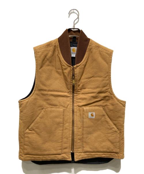 CarHartt（カーハート）CarHartt (カーハート) DUCK VEST/ダックベスト ブラウン サイズ:Lの古着・服飾アイテム