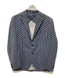 Salvatore Piccolo（サルヴァトーレ・ピッコロ）の古着「総柄テーラードジャケット」｜ネイビー