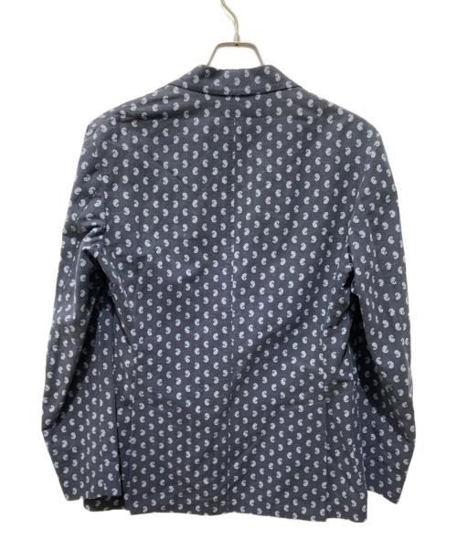 Salvatore Piccolo（サルヴァトーレ・ピッコロ）Salvatore Piccolo (サルヴァトーレ・ピッコロ) 総柄テーラードジャケット ネイビー サイズ:48の古着・服飾アイテム