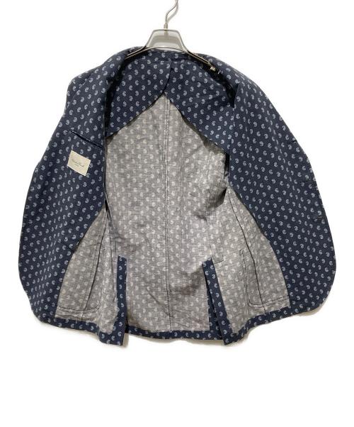 Salvatore Piccolo（サルヴァトーレ・ピッコロ）Salvatore Piccolo (サルヴァトーレ・ピッコロ) 総柄テーラードジャケット ネイビー サイズ:48の古着・服飾アイテム