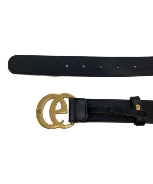 GUCCI（グッチ）GUCCI (グッチ) ダブルG スリムベルト ブラックの古着・服飾アイテム