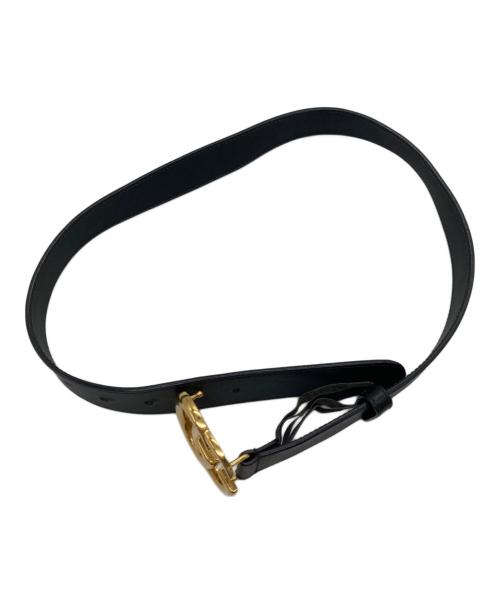 GUCCI（グッチ）GUCCI (グッチ) ダブルG スリムベルト ブラックの古着・服飾アイテム