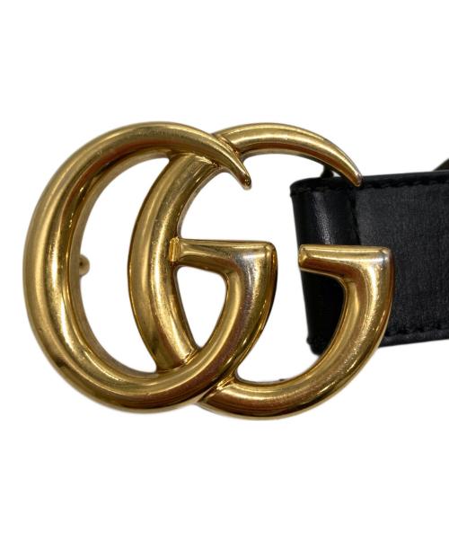 GUCCI（グッチ）GUCCI (グッチ) ダブルG スリムベルト ブラックの古着・服飾アイテム
