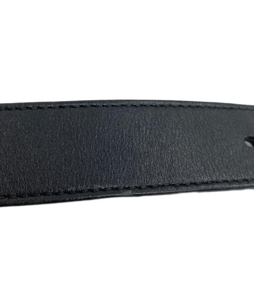 GUCCI（グッチ）GUCCI (グッチ) ダブルG スリムベルト ブラックの古着・服飾アイテム