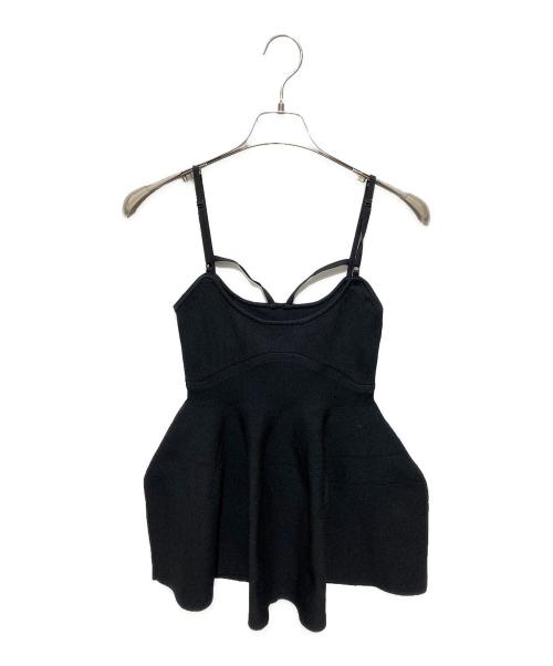 MAISON SPECIAL（メゾンスペシャル）MAISON SPECIAL (メゾンスペシャル) Knit Peplum Top ブラック サイズ:FREEの古着・服飾アイテム