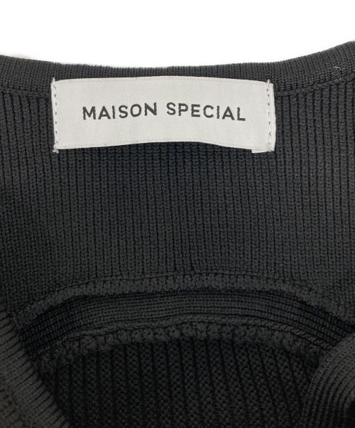 MAISON SPECIAL（メゾンスペシャル）MAISON SPECIAL (メゾンスペシャル) Knit Peplum Top ブラック サイズ:FREEの古着・服飾アイテム
