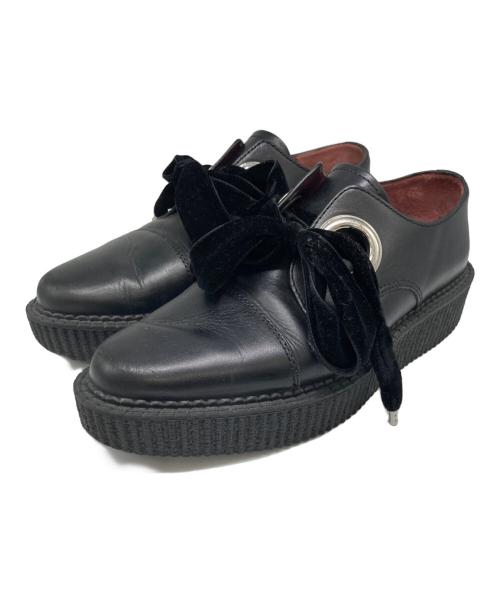Marc by Marc Jacobs（マークバイマークジェイコブス）Marc by Marc Jacobs (マークバイマークジェイコブス) ベロアリボンローファー ブラック サイズ:36の古着・服飾アイテム