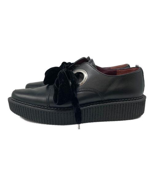 Marc by Marc Jacobs（マークバイマークジェイコブス）Marc by Marc Jacobs (マークバイマークジェイコブス) ベロアリボンローファー ブラック サイズ:36の古着・服飾アイテム