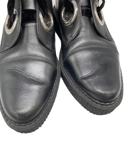 Marc by Marc Jacobs（マークバイマークジェイコブス）Marc by Marc Jacobs (マークバイマークジェイコブス) ベロアリボンローファー ブラック サイズ:36の古着・服飾アイテム