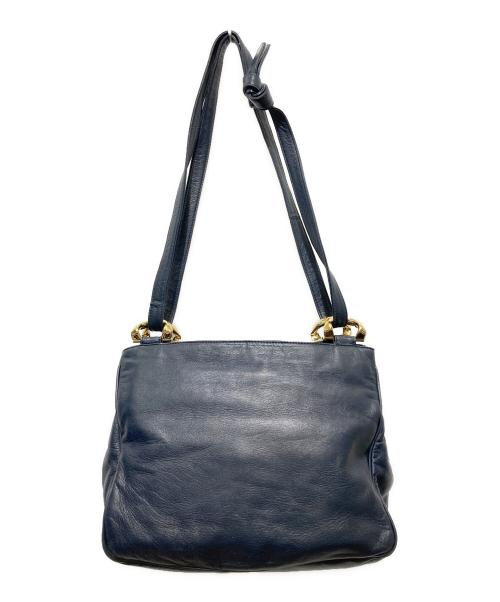 LOEWE（ロエベ）LOEWE (ロエベ) アナグラム 2WAY ショルダー トートバッグ ネイビーの古着・服飾アイテム