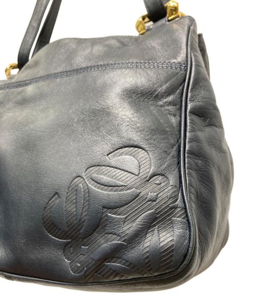 LOEWE（ロエベ）LOEWE (ロエベ) アナグラム 2WAY ショルダー トートバッグ ネイビーの古着・服飾アイテム