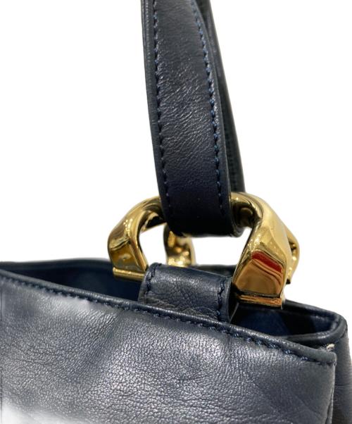 LOEWE（ロエベ）LOEWE (ロエベ) アナグラム 2WAY ショルダー トートバッグ ネイビーの古着・服飾アイテム