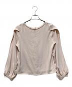 HER LIP TOハーリップトゥ）の古着「Slit Sleeve Blouse」｜ピンク