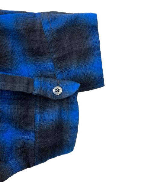 NEIGHBORHOOD（ネイバーフッド）NEIGHBORHOOD (ネイバーフッド) WIND AND SEA (ウィンダンシー) NHWDS / C-SHIRT LS ブルー×ブラック サイズ:XLの古着・服飾アイテム