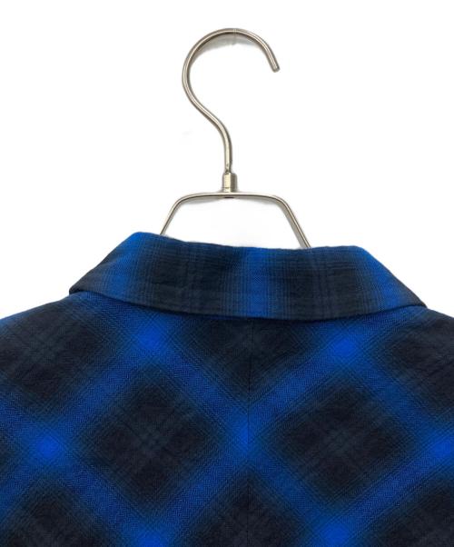 NEIGHBORHOOD（ネイバーフッド）NEIGHBORHOOD (ネイバーフッド) WIND AND SEA (ウィンダンシー) NHWDS / C-SHIRT LS ブルー×ブラック サイズ:XLの古着・服飾アイテム