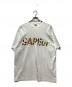 SAPEurサプール）の古着「サファリロゴTシャツ」｜ホワイト