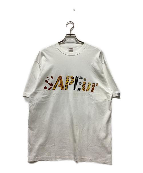 SAPEur（サプール）SAPEur (サプール) サファリロゴTシャツ ホワイト サイズ:XLの古着・服飾アイテム