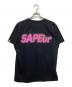 SAPEur (サプール) プリント Tシャツ ブラック サイズ:XL：4000円