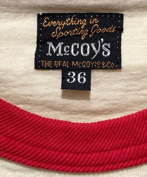 TOYS MCCOY（トイズマッコイ）TOYS McCOY (トイズマッコイ) リンガーTシャツ ホワイト×レッド サイズ:36の古着・服飾アイテム