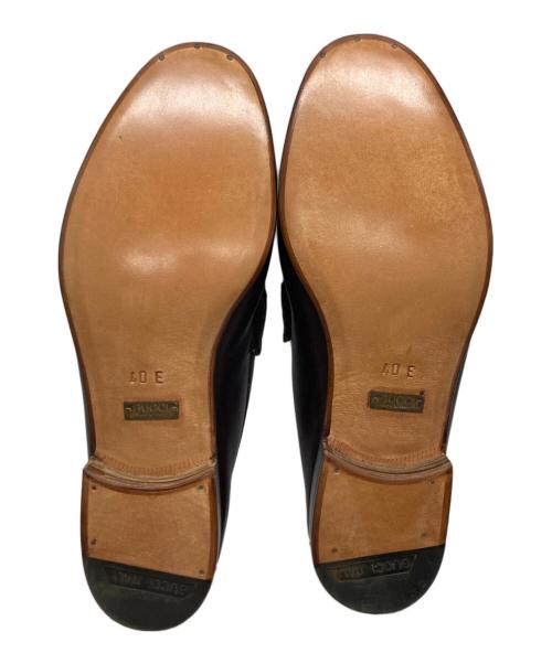 GUCCI（グッチ）GUCCI (グッチ) シェリーラインホ-スビットローファー ブラウン サイズ:25cmの古着・服飾アイテム