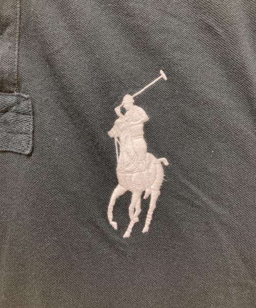 POLO RALPH LAUREN（ポロ・ラルフローレン）POLO RALPH LAUREN (ポロ・ラルフローレン) ビッグポニー刺繍 ポロシャツ ブラック×イエロー サイズ:Lの古着・服飾アイテム