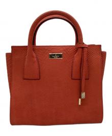 Kate Spade（ケイトスペード）の古着「2WAYハンドバッグ」｜オレンジ